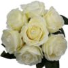 Picture of 31cm OPEN ROSE BUNDLE (BUNDLE OF 7) IVORY