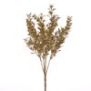 Picture of 29cm GLITTERED EUCALYPTUS BUSH (5 HEADS) ASSORTED GOLD AND SILVER X 36pcs