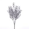 Picture of 29cm GLITTERED EUCALYPTUS BUSH (5 HEADS) ASSORTED GOLD AND SILVER X 36pcs