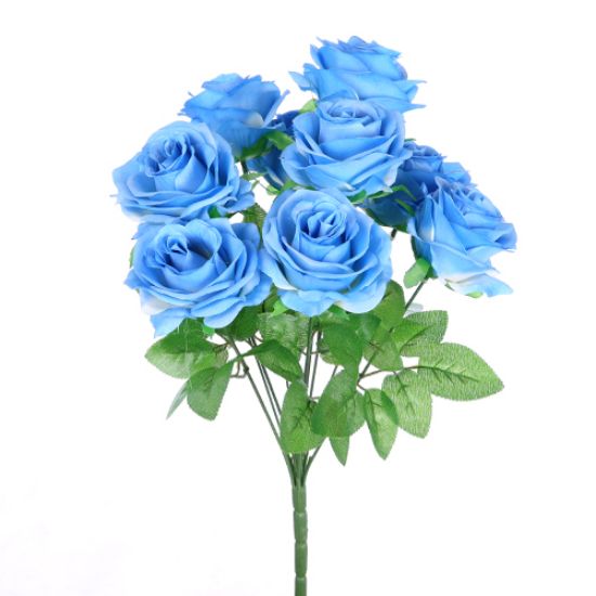 Picture of 42cm LARGE ROSE BUSH BLUE