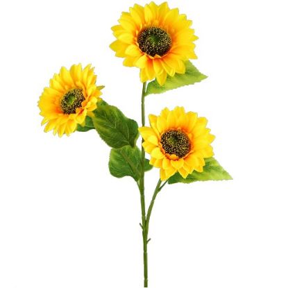 Picture of 92cm GIANT SUNFLOWER SPRAY YELLOW