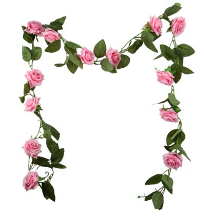 Picture of 183cm (6ft) ROSE GARLAND PINK