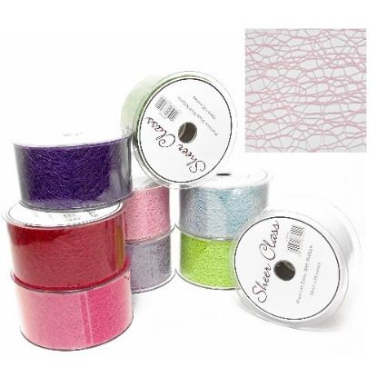 Picture of DECO WEB RIBBON 50mm X 20met LIGHT PINK