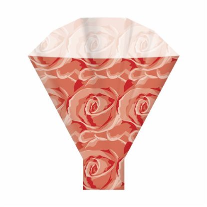 Picture of ROSES FLOWER SLEEVES 50x44x12cm RED X 50pcs