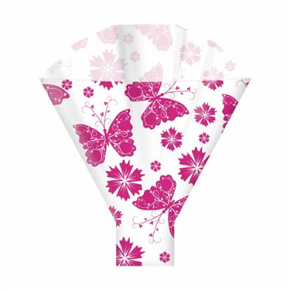 Picture of BUTTERFLY FLOWER SLEEVES 50x44x12cm FUCHSIA X 50pcs
