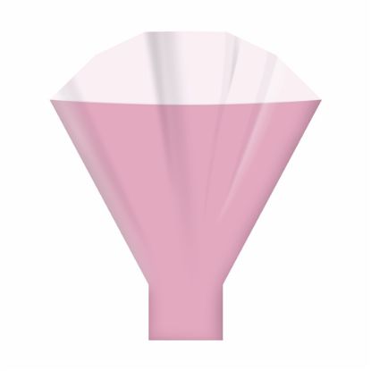 Picture of TRANSLUCENT FLOWER SLEEVES 50x44x12cm PINK X 50pcs
