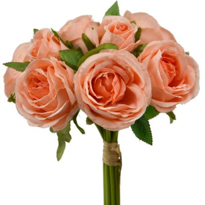 Picture of MIXED ROSE BUNDLE (9 HEADS) PEACH
