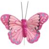 Picture of 7cm FEATHER BUTTERFLY ON 20cm WIRE ASSORTED X 12pcs