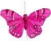 Picture of 10cm FEATHER BUTTERFLY ON 20cm WIRE ASSORTED X 12pcs