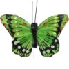 Picture of 7cm TROPICAL FEATHER BUTTERFLY ON 20cm WIRE ASSORTED X 12pcs
