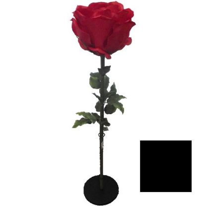 Picture of 108cm LARGE SINGLE ROSE BLACK
