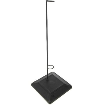 Picture of 50cm SQUARE BASE IRON FLOWER STAND FOR GIANT FLOWERS BLACK
