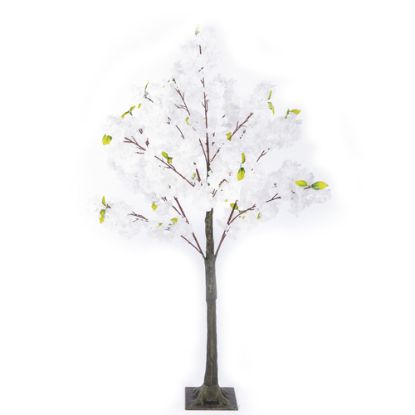 Picture of 120cm ARTIFICIAL BLOSSOM TREE WITH 200 FLOWERS WHITE X 2pcs