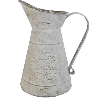 Picture of 23cm METAL MERRY CHRISTMAS JUG
