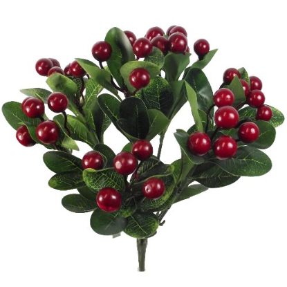 Picture of 38cm LARGE BERRY BUSH DARK RED