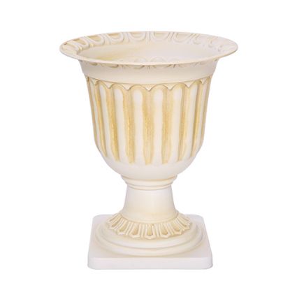 Picture of 35cm PLASTIC LARGE FLOWER VASE WEATHERED EFFECT