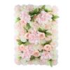 Picture of FLOWER WALL WITH PEONIES CARNATIONS AND HYDRANGEAS 60cm X 40cm PEACH/PINK
