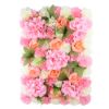Picture of FLOWER WALL WITH PEONIES CARNATIONS AND HYDRANGEAS 60cm X 40cm PINK/PEACH/IVORY