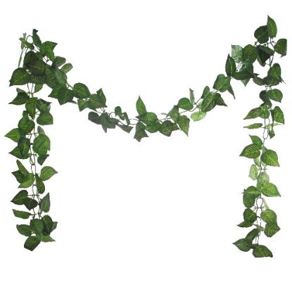 Picture of 8ft CHAINLINK WATERMELON LEAF GARLAND GREEN