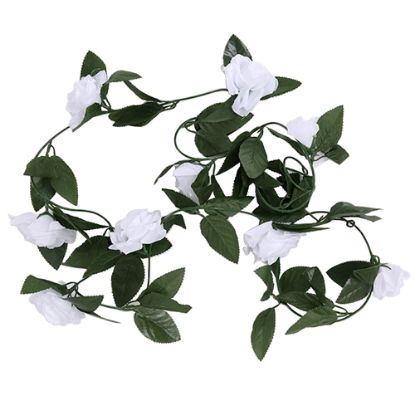 Picture of 8ft ROSE GARLAND WHITE