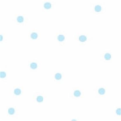 Picture of CELLOPHANE  ROLL 80cm X 100met RANDOM DOTS BABY BLUE