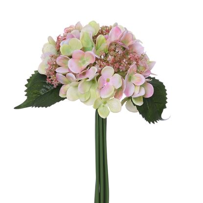Picture of 29cm HYDRANGEA BUNDLE PINK/GREEN