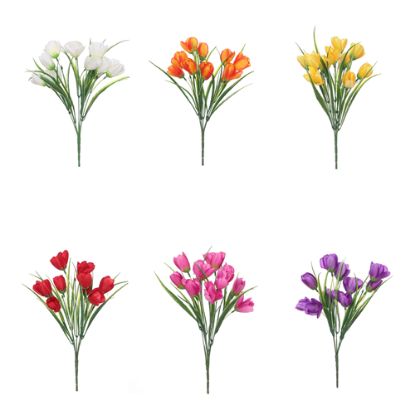 Picture of 35cm TULIP BUSH WITH GRASS ASSORTED X 48pcs