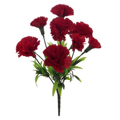 Picture of 31cm CARNATION BUSH RED