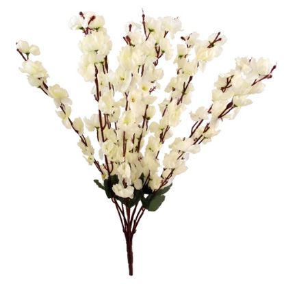 Picture of 64cm LARGE BLOSSOM BUSH IVORY