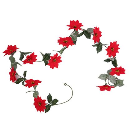 Picture of 1.7met POINSETTIA GARLAND RED