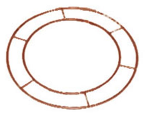 Picture of WIRE WREATH RINGS 14 INCH X 20pcs