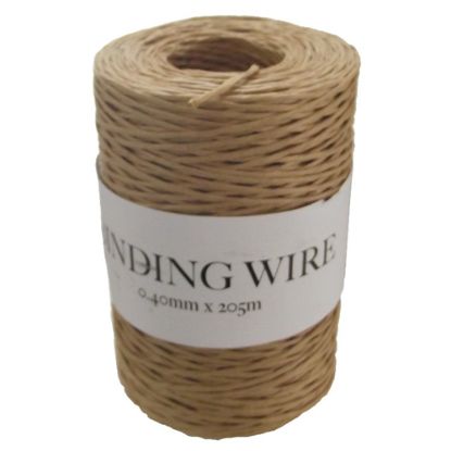 Picture of PAPER COATED BIND WIRE 0.40mm X 205met NATURAL