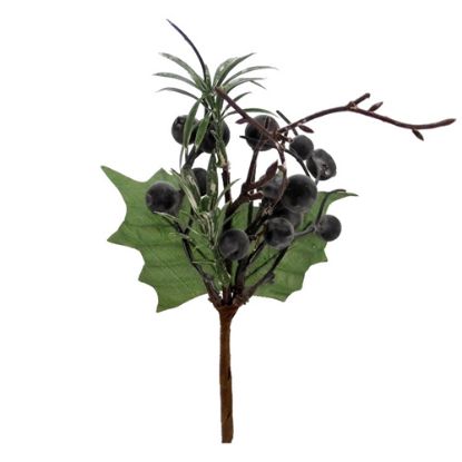 Picture of 23cm BERRY PICK WITH FOLIAGE PURPLE