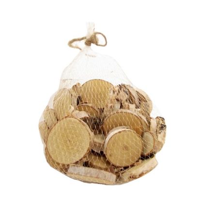 Picture of 3-5cm ROUND WOOD SLICES NATURAL X 250g BAG