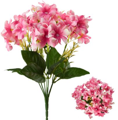 Picture of 34cm HYACINTH BUSH WITH FOLIAGE PINK