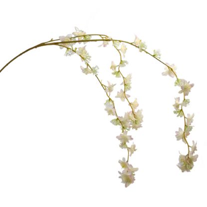 Picture of 108cm TRAILING CHERRY BLOSSOM SPRAY IVORY/LIGHT PINK