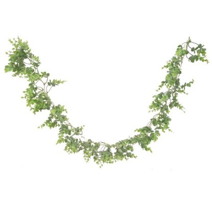 Picture of 150cm PLASTIC EUCALYPTUS GARLAND FROSTED GREEN