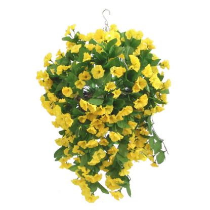 Picture of 10 INCH MORNING GLORY HANGING BASKET YELLOW X 12pcs