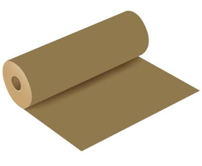 Picture of 50g KRAFT PAPER ROLL WITH POLISHED FINISH 50cm X 3kg (120metres) BRIGHT GOLD