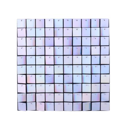 Picture of SEQUIN WALL PANEL 30cm X 30cm SQUARE SEQUINS IRIDESCENT