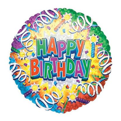 Picture of ANAGRAM 18 INCH FOIL BALLOON HAPPY BIRTHDAY - EXPLOSION