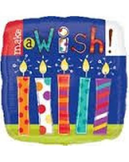 Picture of ANAGRAM 18 INCH FOIL BALLOON - MAKE A WISH