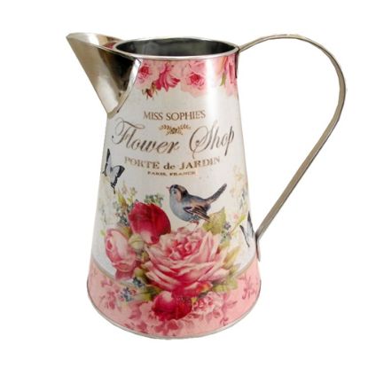 Picture of 21cm METAL JUG WITH HANDLE - FLOWER SHOP