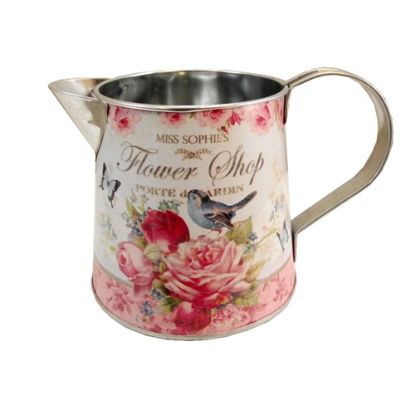 Picture of 11.5cm METAL JUG WITH HANDLE - FLOWER SHOP