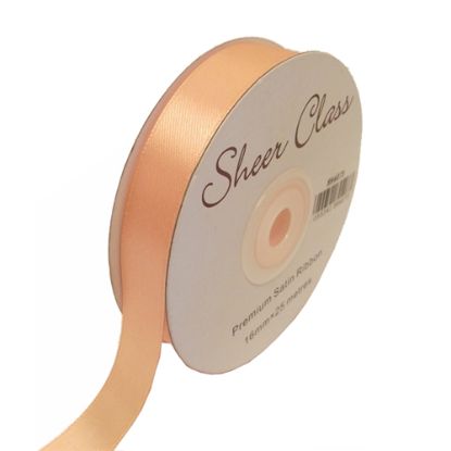 Picture of DOUBLE FACE SATIN RIBBON 10mm X 50metres PEACH