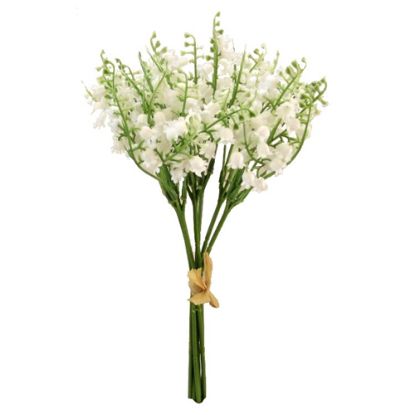 Picture of 33cm LILY OF THE VALLEY BUNDLE (7 STEMS) WHITE
