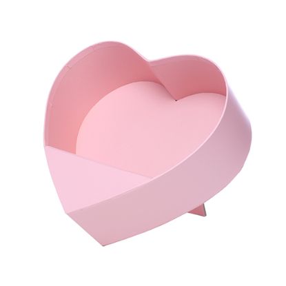 Picture of 24.5cm HEART SHAPED FLOWER BOX WITH STAND PINK