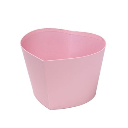 Picture of 14cm HEART SHAPED CARDBOARD POT PINK X 10pcs
