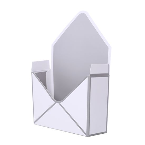 Picture of 23cm CARDBOARD ENVELOPE - WHITE/SILVER X 10pcs