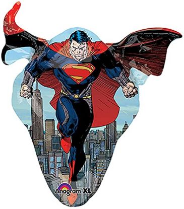 Picture of ANAGRAM 31 INCH SUPER SHAPE FOIL BALLOON - SUPERMAN MAN OF STEEL